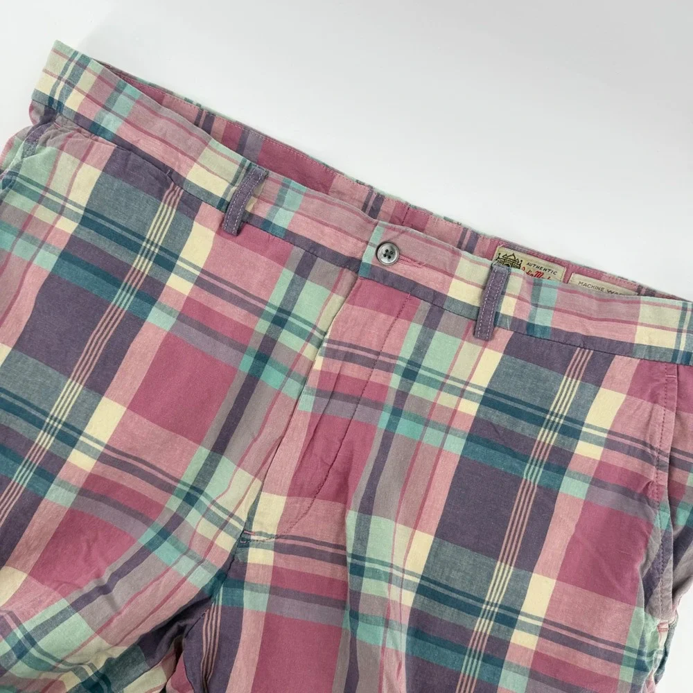Polo Ralph Lauren Shorts Mens 38 Pink Plaid Bradbury Fit‎ Cinch Back